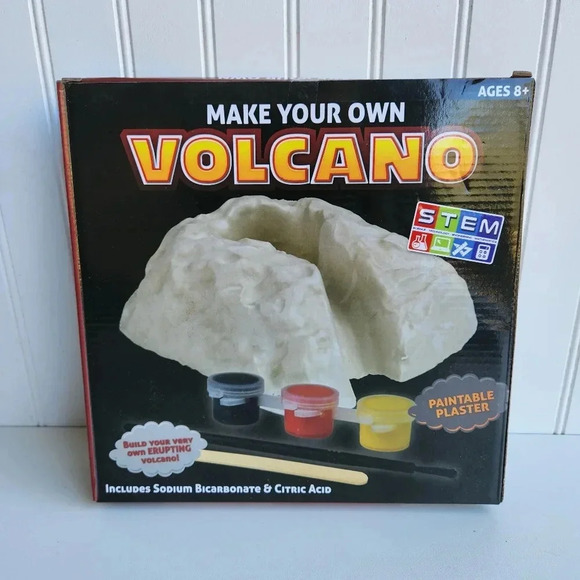 Make Your Own Volcano Kit STEM, Everything Included! Ages 8+ FACTORY SEALED NEW - Picture 1 of 10